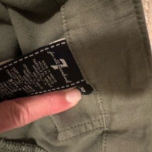 Army green khaki wide leg